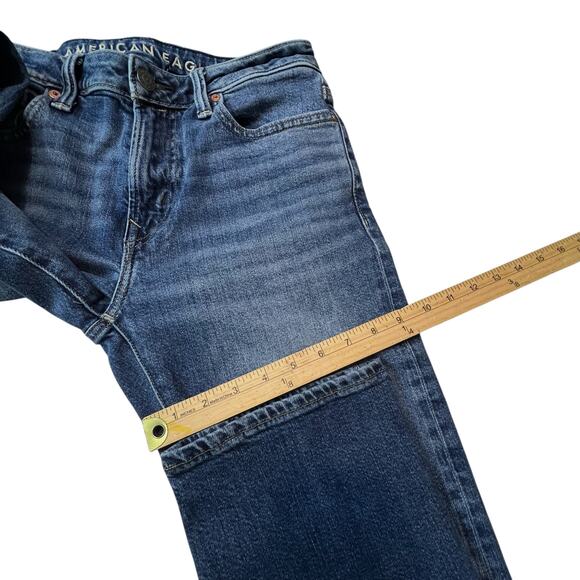 American Eagle Relaxed Straight Jeans Mens 29x34 (30x32) Blue Flex Stretch Denim - Picture 10 of 11